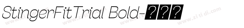 StingerFitTrial Bold字体转换